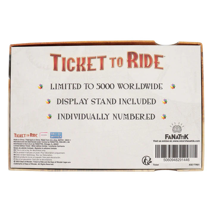 Ticket to Ride North American Open Tour Ticket