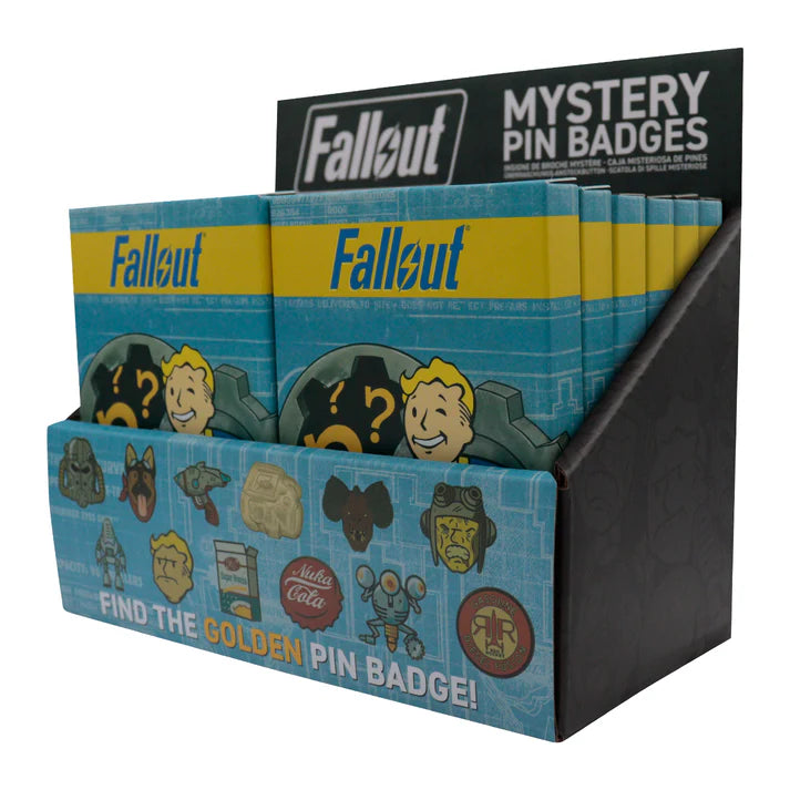 Fallout Mystery Pin Badge CDU Containing 12 Blind Boxes - Series 1