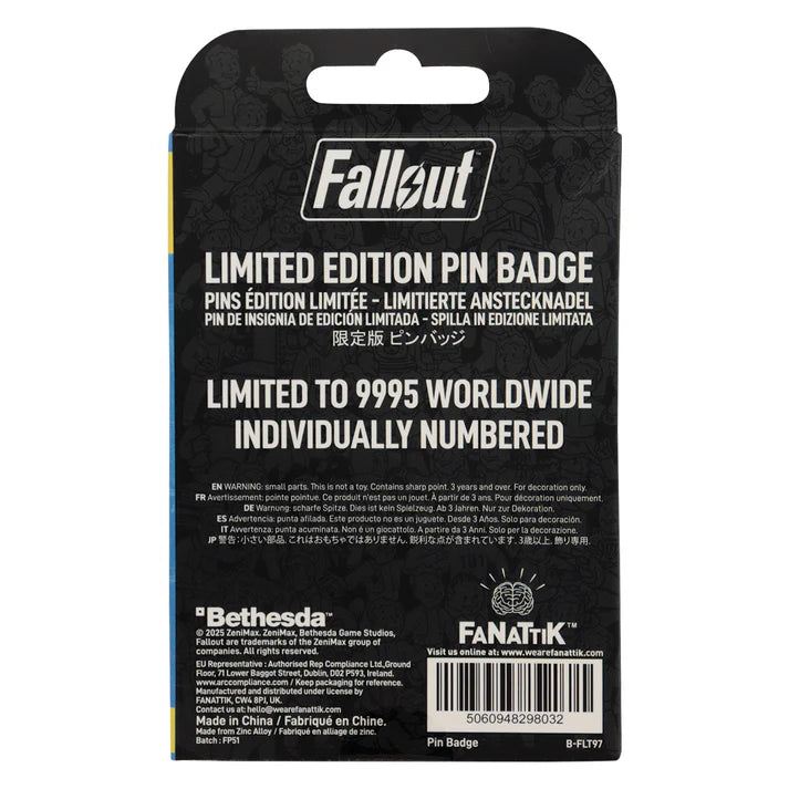 Fallout Limited Edition Charisma Boy Limited Edition Pin Badge
