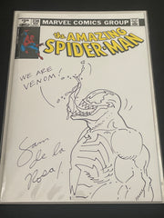 AMAZING SPIDER-MAN #238 variant cover comic book Signed & Sketched by Venom artist Sam de la Rosa