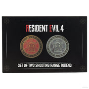 Resident Evil 4 Set of Two Metal Shooting Gallery Tokens