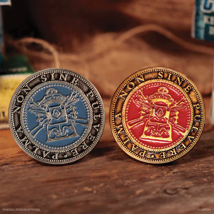 Resident Evil 4 Set of Two Metal Shooting Gallery Tokens