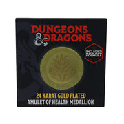 Dungeons & Dragons 24k Gold Plated Amulet of Health Medallion