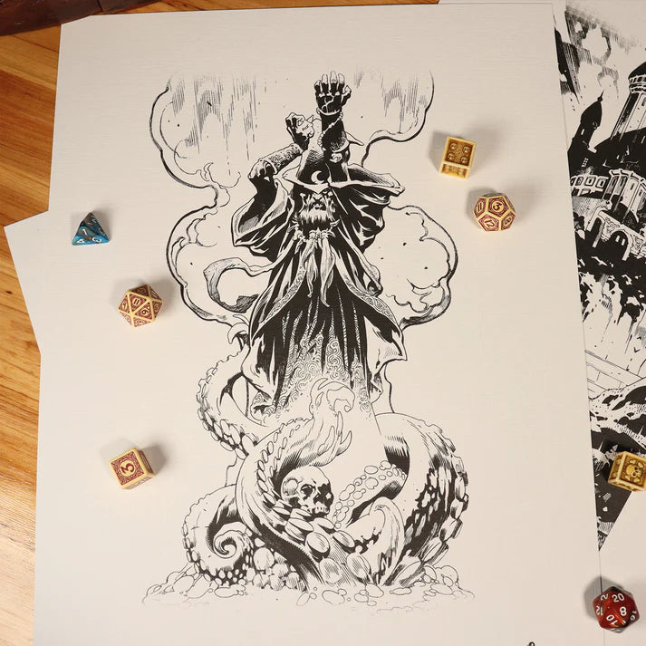Dungeons & Dragons Limited Edition 7 Print Monsters Lithograph Set