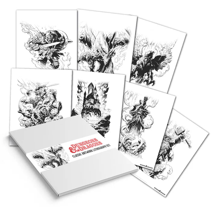 Dungeons & Dragons Limited Edition 7 Print Monsters Lithograph Set