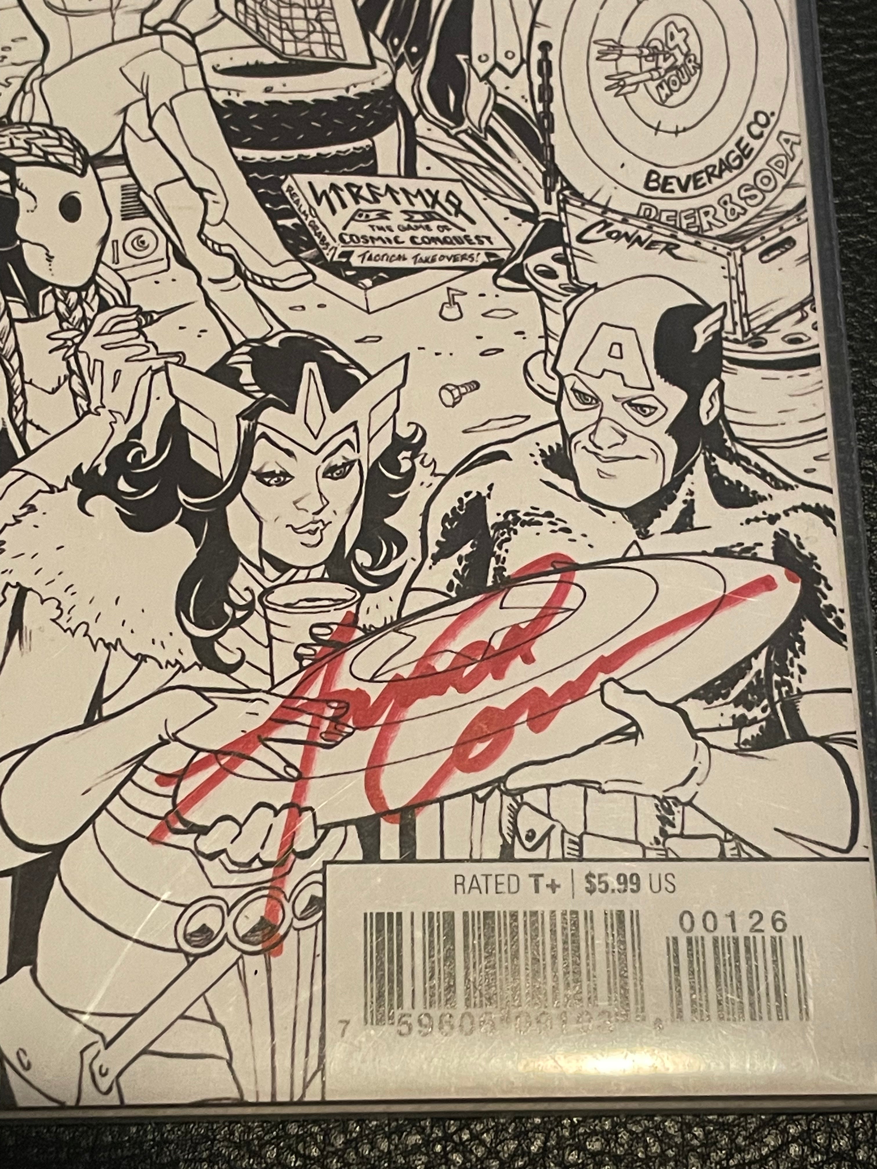 WAR OF THE REALMS #1, with a 1 per store allocation rare variant cover, signed by cover artist Amanda Conner