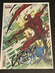 CARNAGE FOREVER #1, 1:50 Variant Cover Signed Limited Edition by Jonboy Meyers