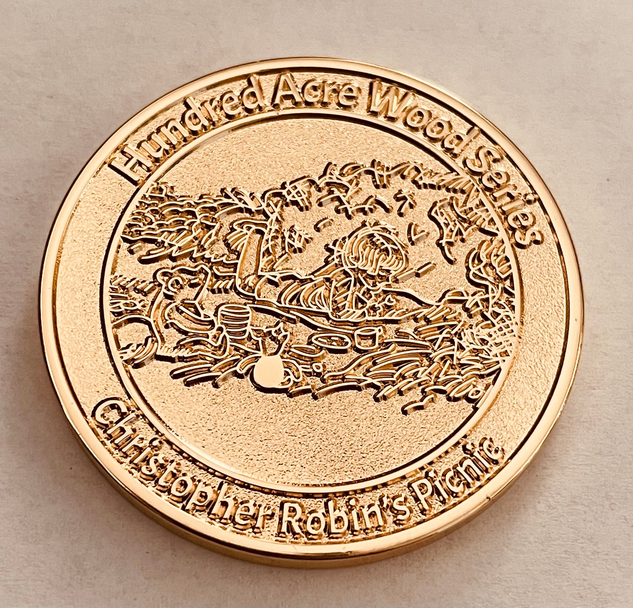 Winnie-The-Pooh Christopher Robin’s Picnic Limited Edition Individually Numbered Coin