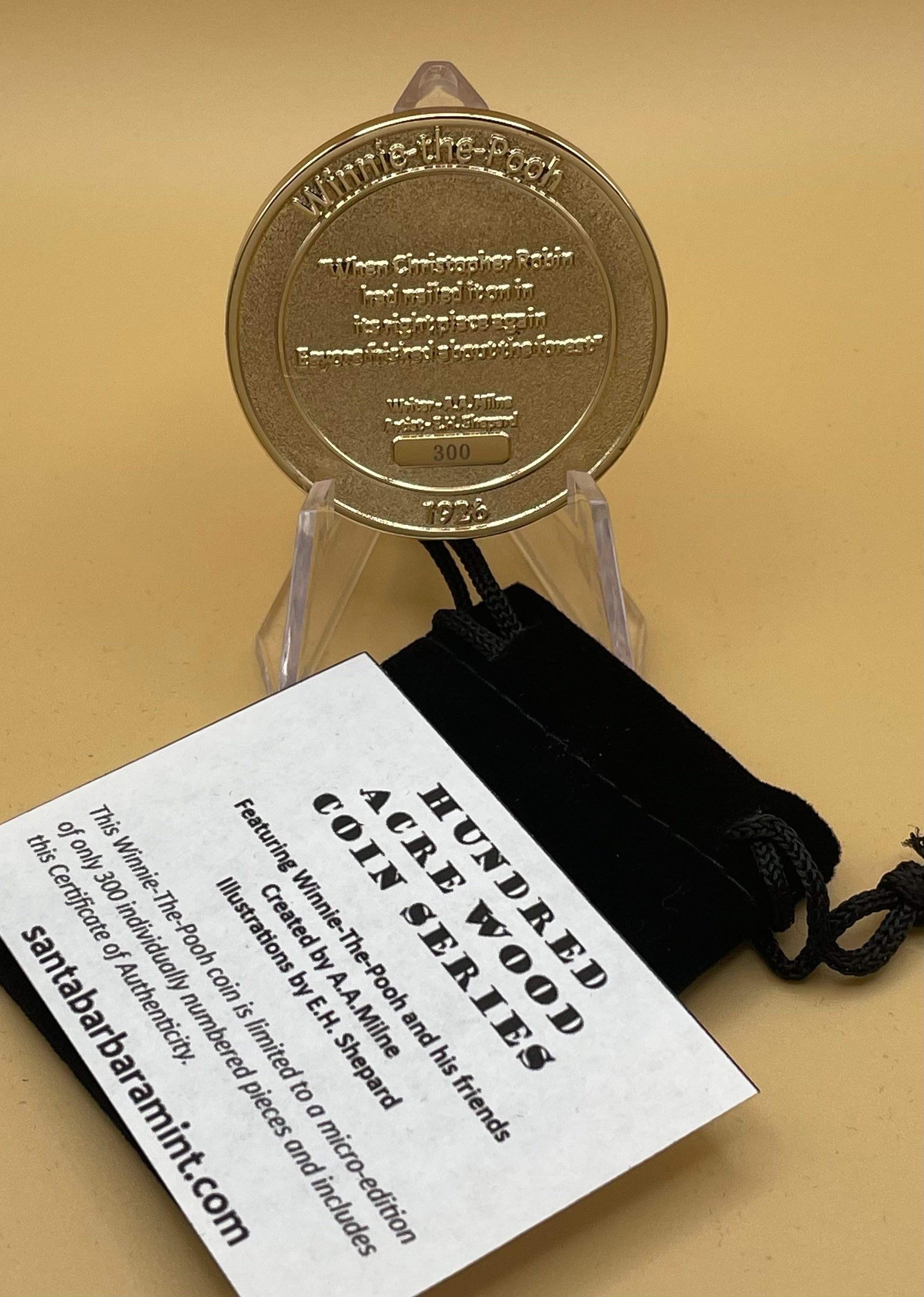 Winnie-The-Pooh and the Hunny Pot Limited Edition Individually Numbered Coin