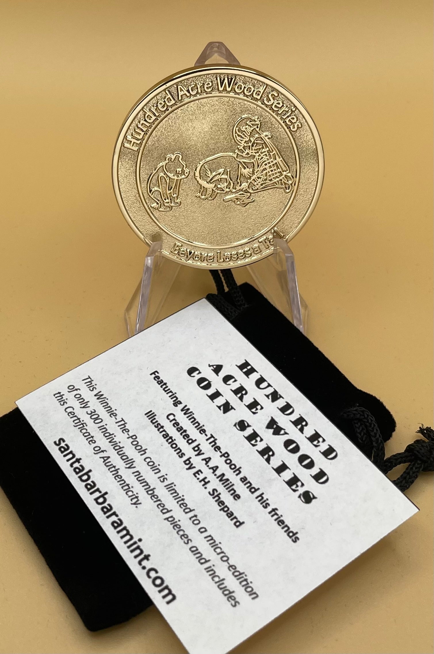 Winnie-The-Pooh Eeyore Loses a Tail Limited Edition Individually Numbered Coin