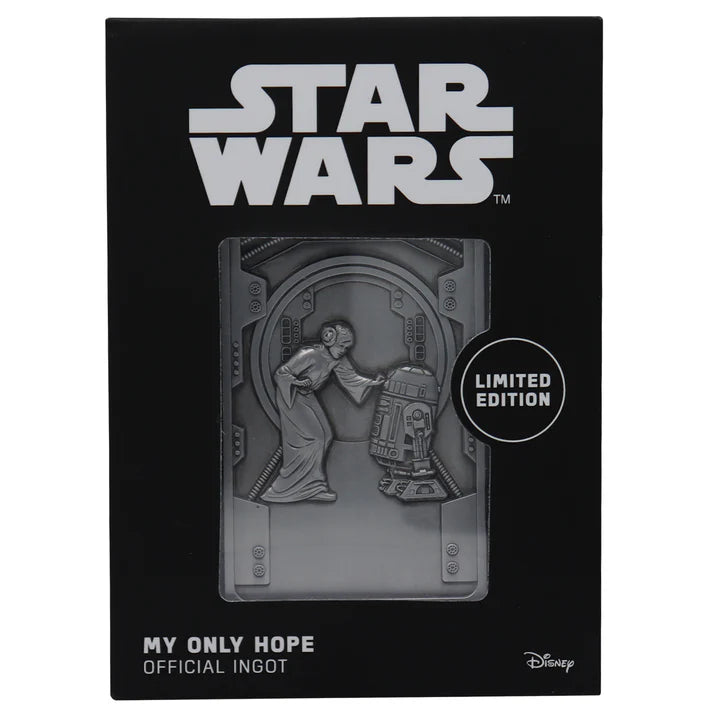 Star Wars Princess Leia & R2-D2 Limited Edition My Only Hope Ingot