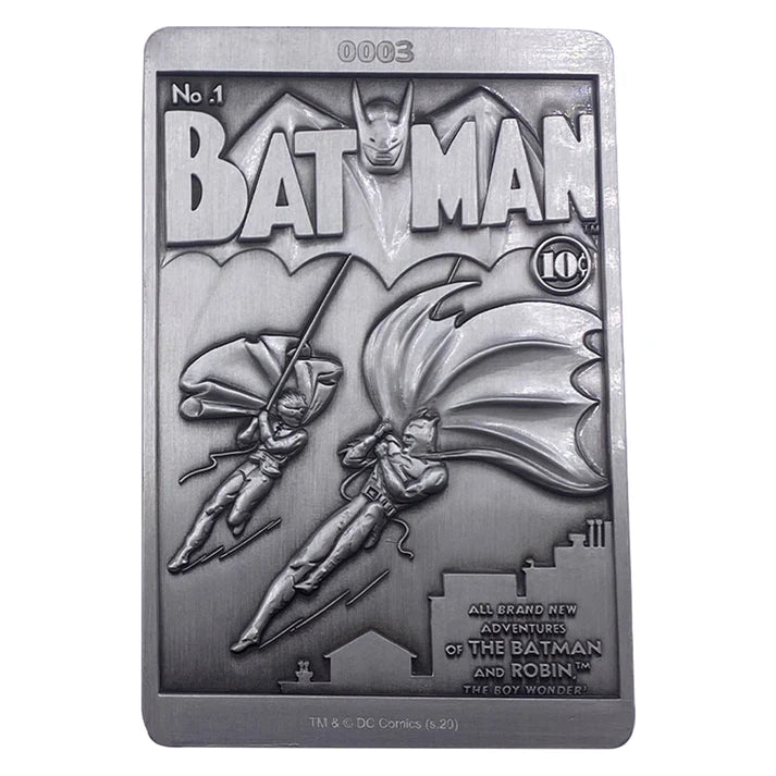 Batman Limited Edition Individually Numbered Golden Age Style Comic Ingot