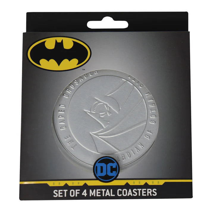Batman Set of 4 Embossed Metal Coasters