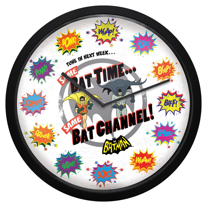 Batman 1960s TV Series BAT TIME Wall Clock