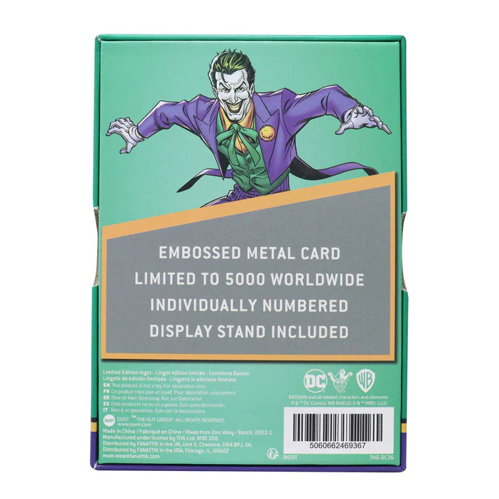 Joker Playing Card Limited Edition Ingot