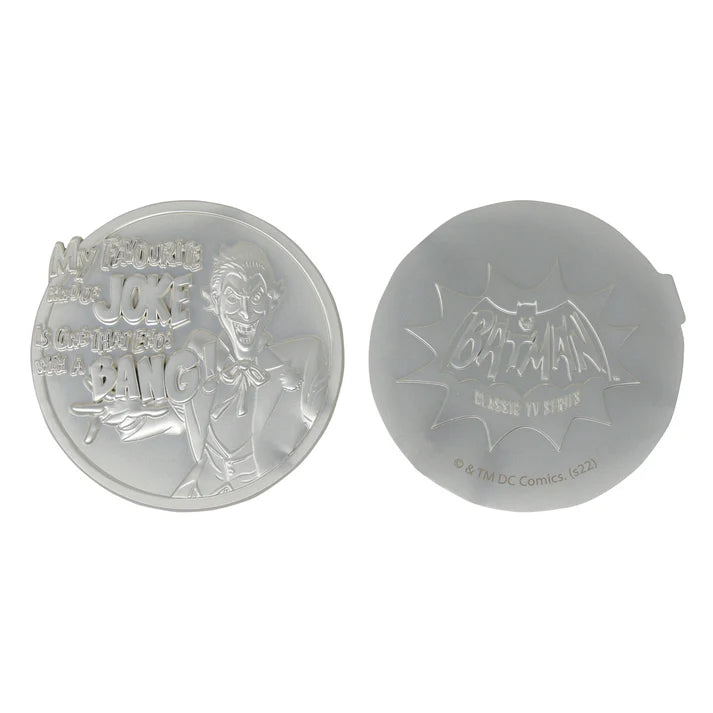 Batman Classic TV Series The Joker Limited Edition .999 Silver Plated Medallion