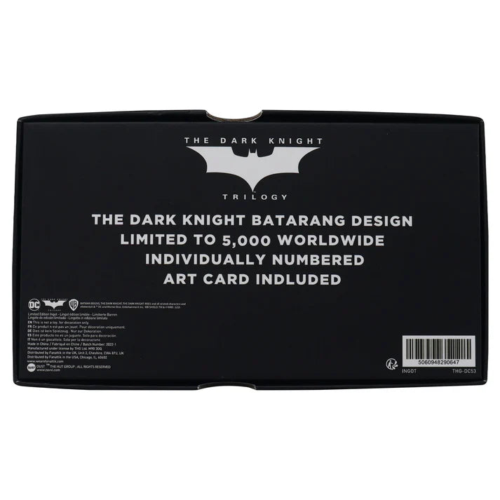 Batman The Dark Knight Limited Edition Replica Batarang with built-in display stand
