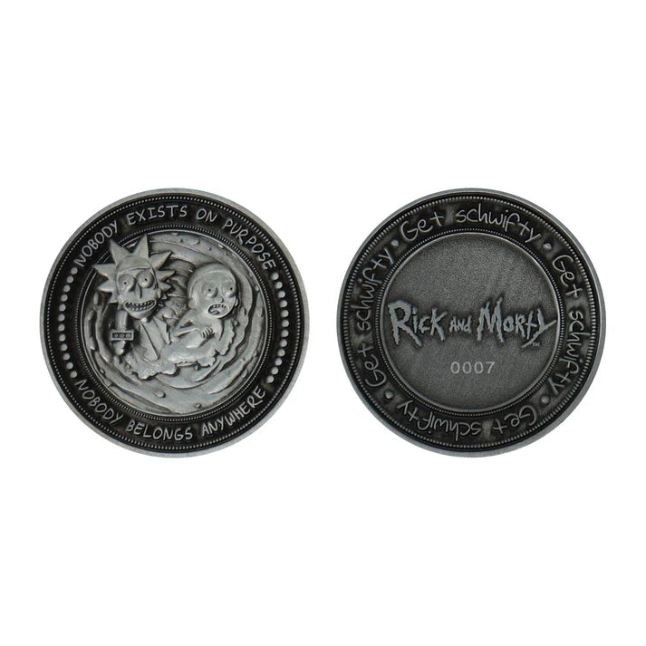 Ricky & Morty Limited Edition Individually Numbered Collectible Coin