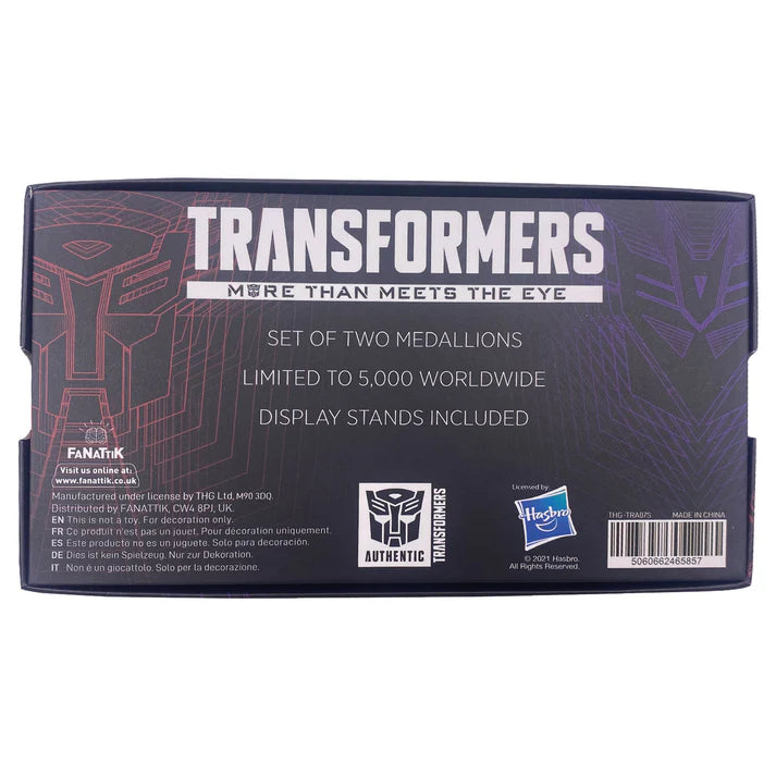Transformers More Than Meets The Eye Limited Edition Medallion Set