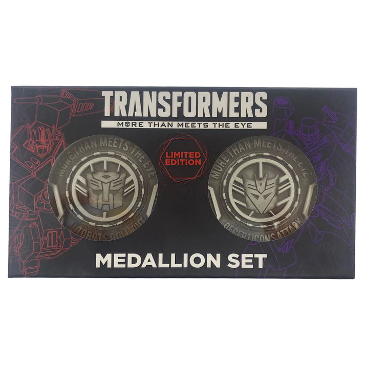 Transformers More Than Meets The Eye Limited Edition Medallion Set