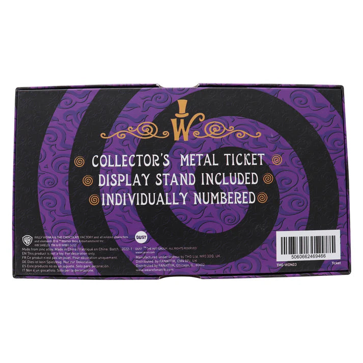Willy Wonka and the Chocolate Factory Collector's Edition Replica Golden Ticket