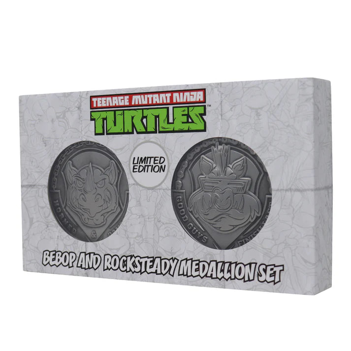 Teenage Mutant Ninja Turtles Bebop & Rocksteady Limited Edition Individually Numbered Medallion Set