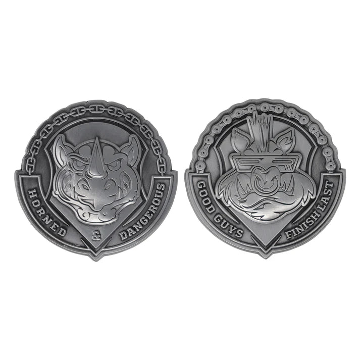 Teenage Mutant Ninja Turtles Bebop & Rocksteady Limited Edition Individually Numbered Medallion Set