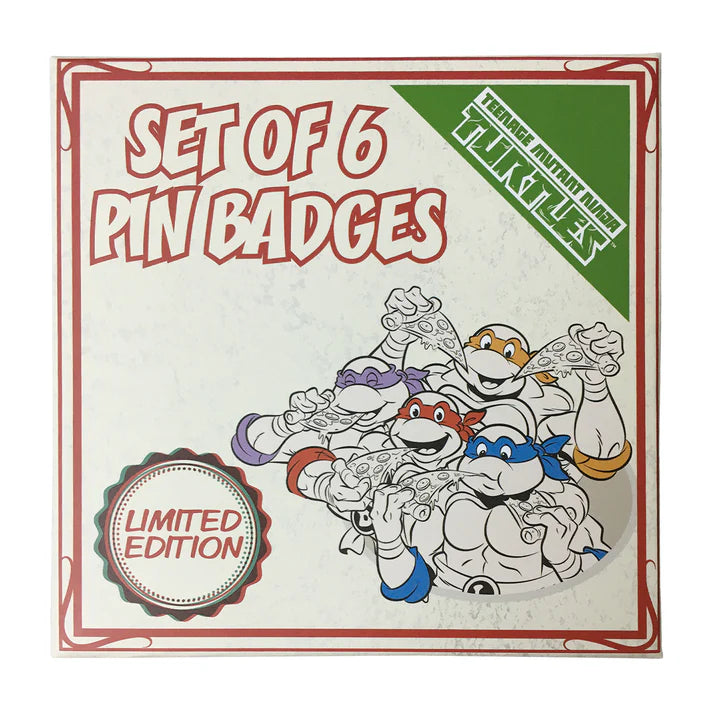 Teenage Mutant Ninja Turtles Limited Edition Set of 6 Pin Badges