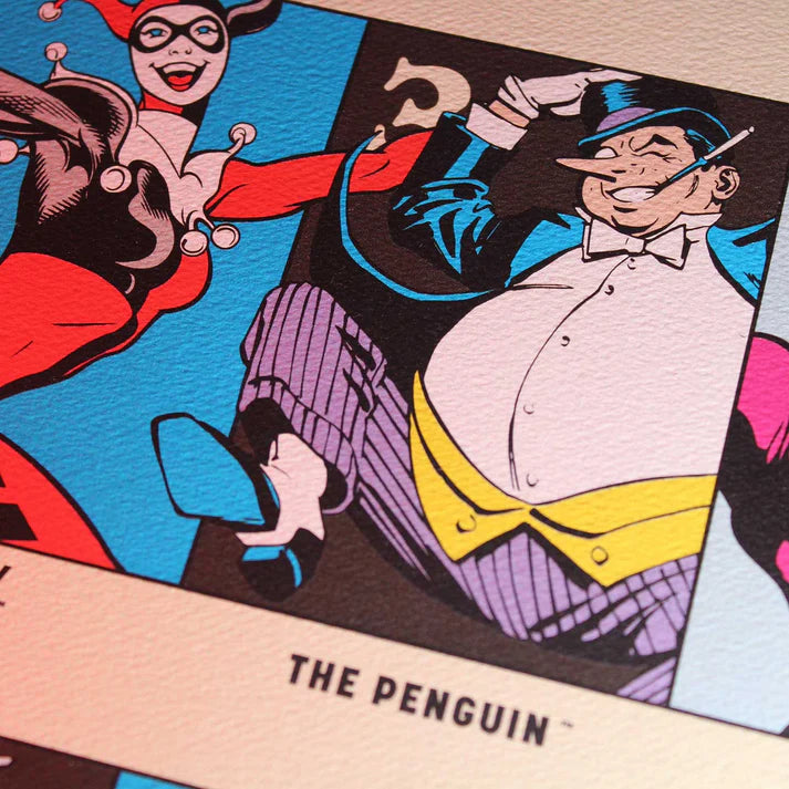 DC Comics 90th Anniversary Villains A3 Limited Edition Individually Numbered Art Print