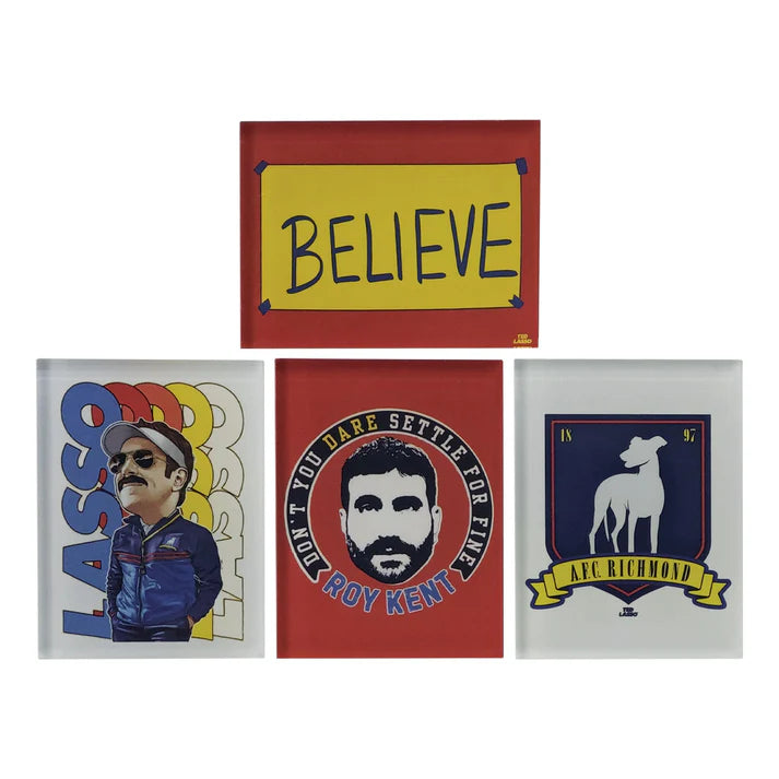 Ted Lasso Set of 4 Magnets - Roy Kent, Believe and more!
