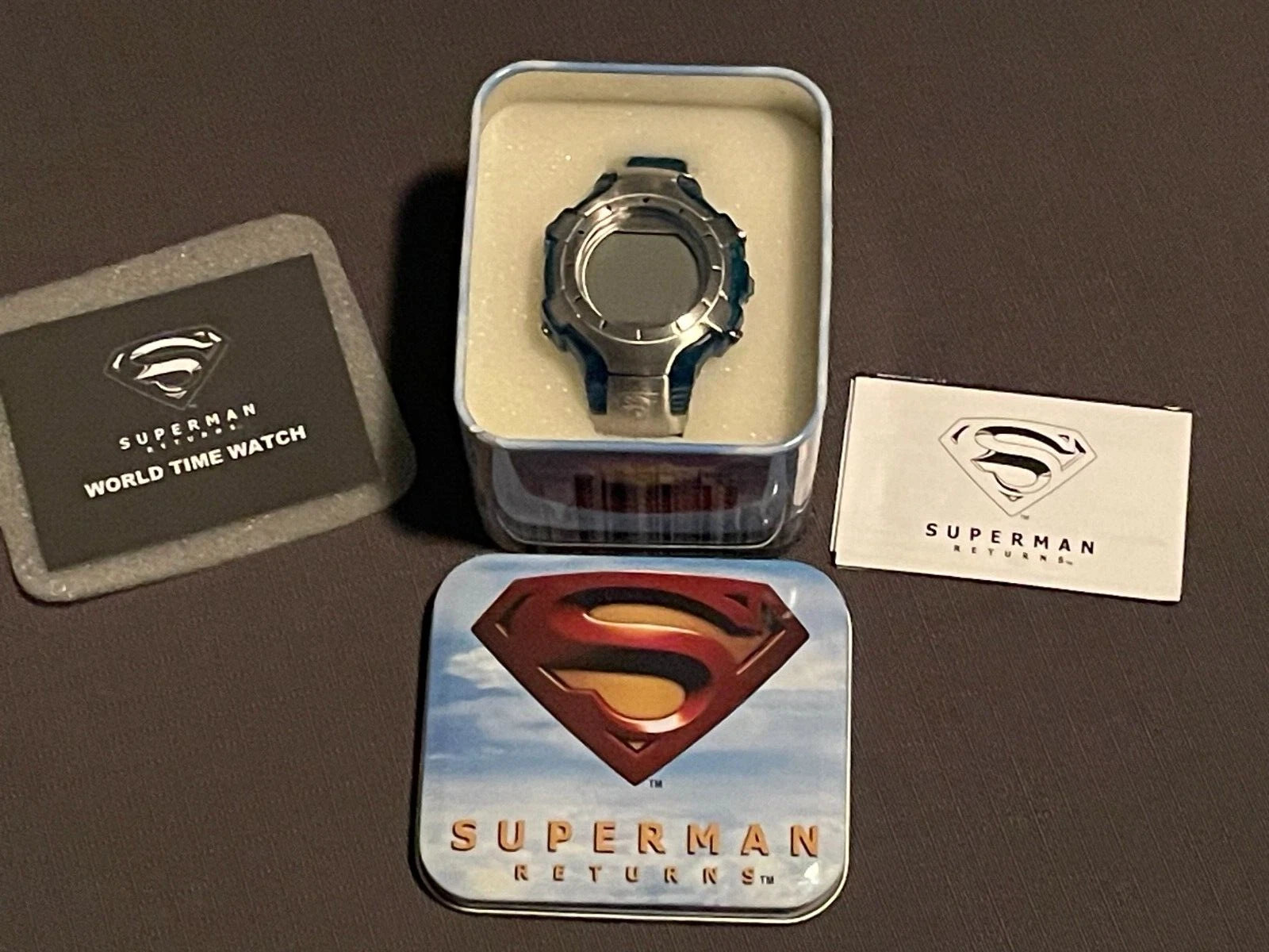 SUPERMAN RETURNS WORLD TIME WATCH 2006 NATO HOLLYWOOD EXECUTIVE PROMO