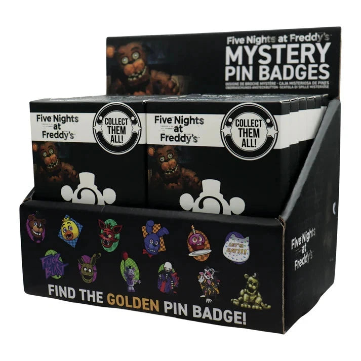 Five Nights at Freddy's Mystery Pin Badge CDU Containing 12 Blind Boxes