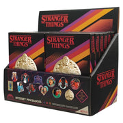 Stranger Things Mystery Pin Badges CDU Containing 12 Blind Boxes