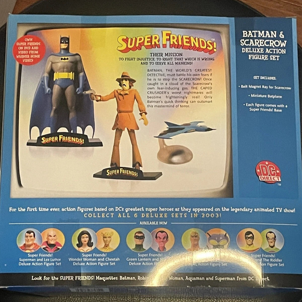 Batman SUPER FRIENDS BATMAN & SCARECROW ACTION FIGURE SET DC DIRECT LIMITED EDITION