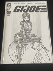 GI JOE's THE COUNTESS, as drawn by legendary GI JOE artist Jamie Sullivan, a One-of-a-Kind Piece of Original Art on a GI JOE #1 sketch cover!s