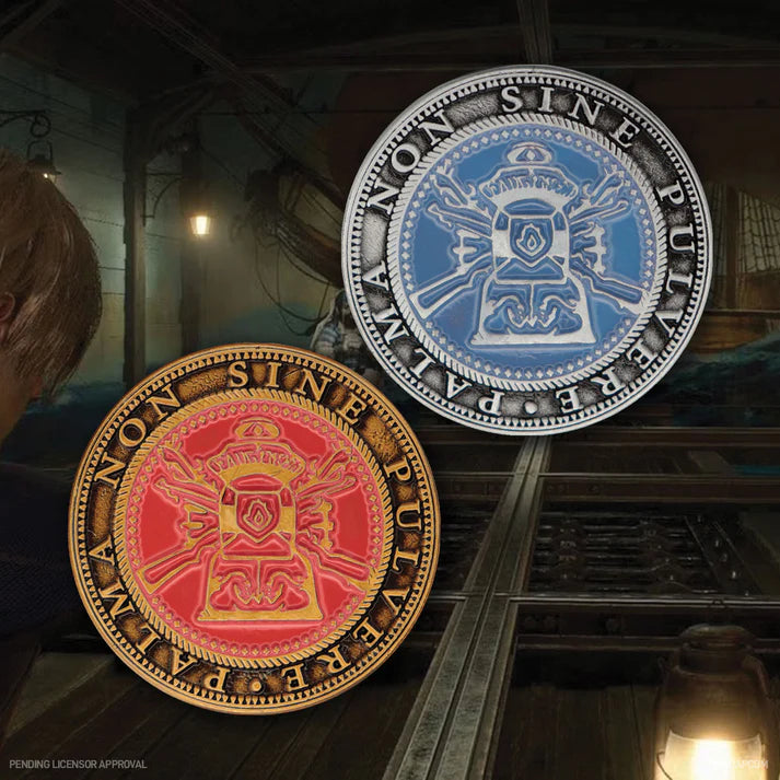 Resident Evil 4 Set of Two Metal Shooting Gallery Tokens