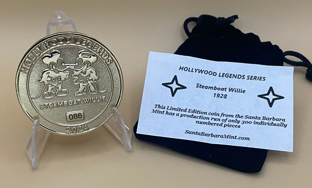 1. Steamboat Willie Coin - The Hollywood Legends Series