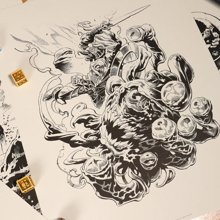 Dungeons & Dragons Limited Edition 7 Print Monsters Lithograph Set