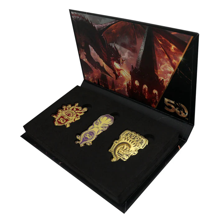 Dungeons & Dragons 50th Anniversary 3 Pin Badge Set