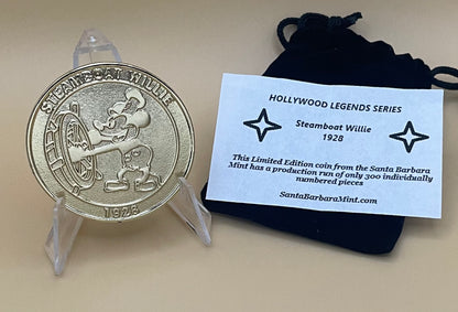 1. Steamboat Willie Coin - The Hollywood Legends Series
