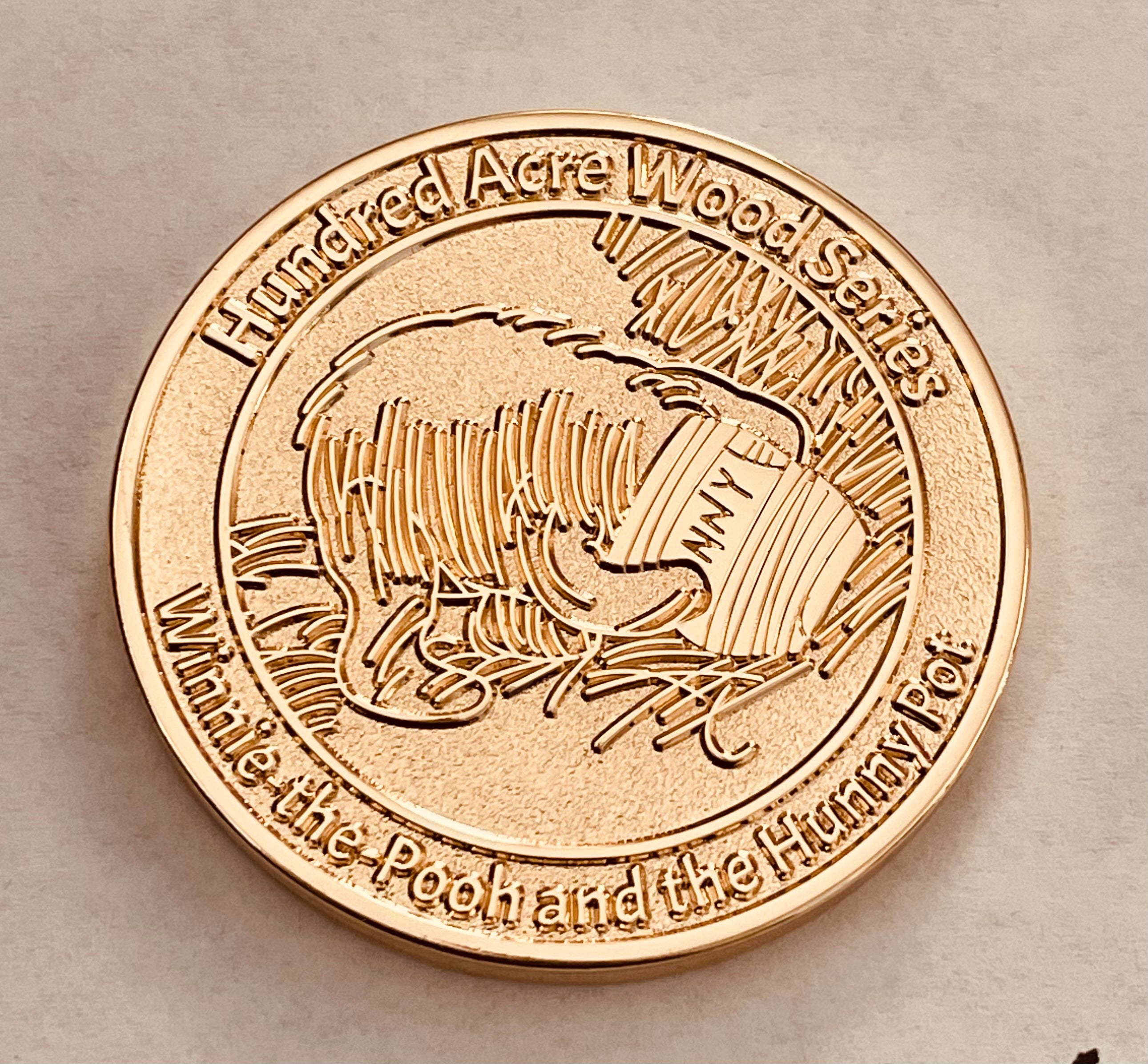 Hundred Acre Wood Limited Edition 3 Coin Set Individually Numbered Featuring Winnie-The-Pooh