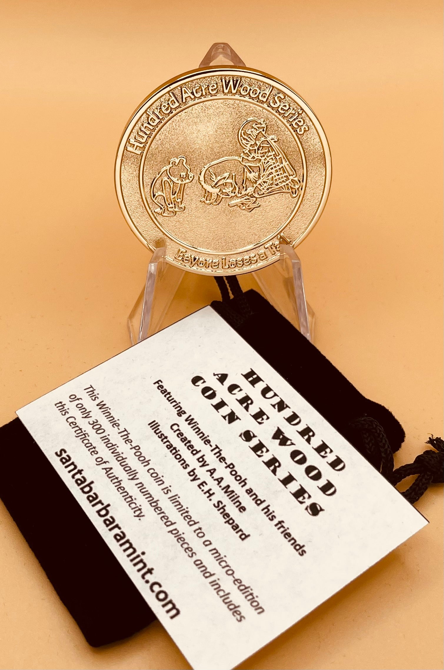 Hundred Acre Wood Limited Edition 3 Coin Set Individually Numbered Featuring Winnie-The-Pooh