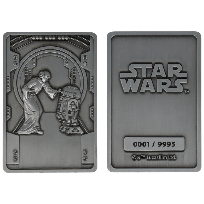 Star Wars Princess Leia & R2-D2 Limited Edition My Only Hope Ingot