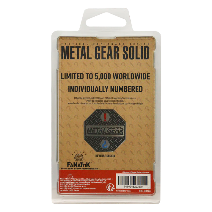 Metal Gear Solid Limited Edition 'Solid Snake' Collectible Coin