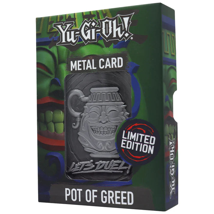 Yu-Gi-Oh! Limited Edition Pot of Greed Metal Card
