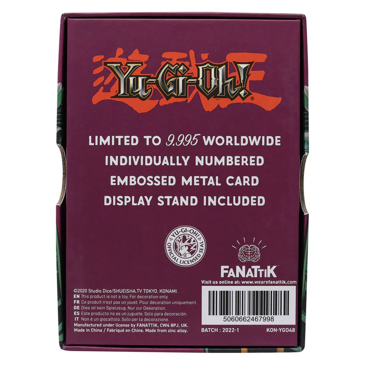 Yu-Gi-Oh! Limited Edition Jinzo Metal Card
