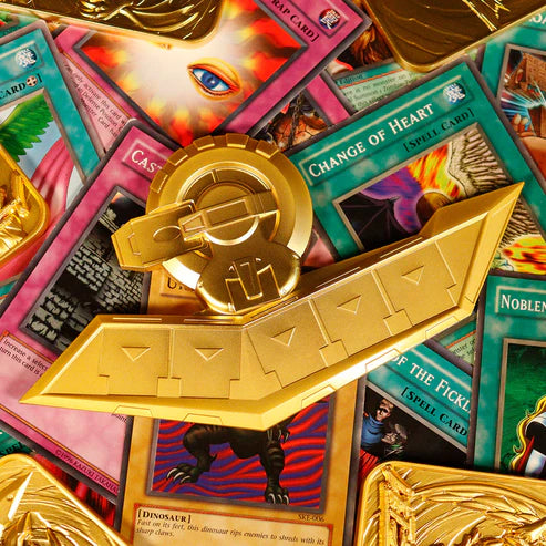 Yu-Gi-Oh! 24K Gold Plated Duel Disk Mini Replica