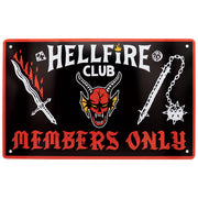 Stranger Things Hellfire Club Tin Sign