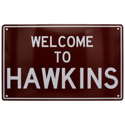 Stranger Things Welcome to Hawkins Tin Sign
