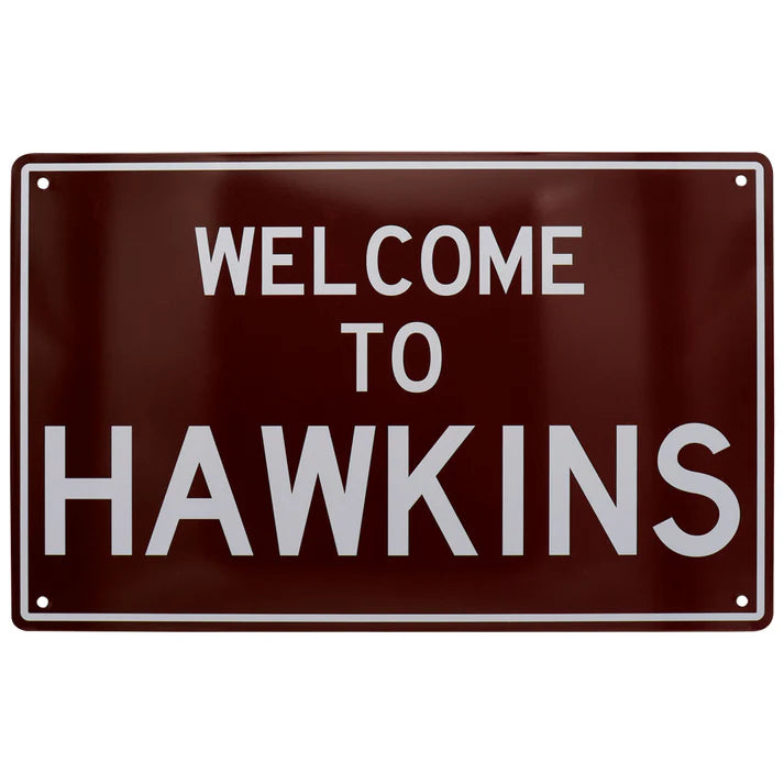 Stranger Things Welcome to Hawkins Tin Sign